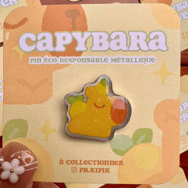  Pins Éco - Yuzu Capybara