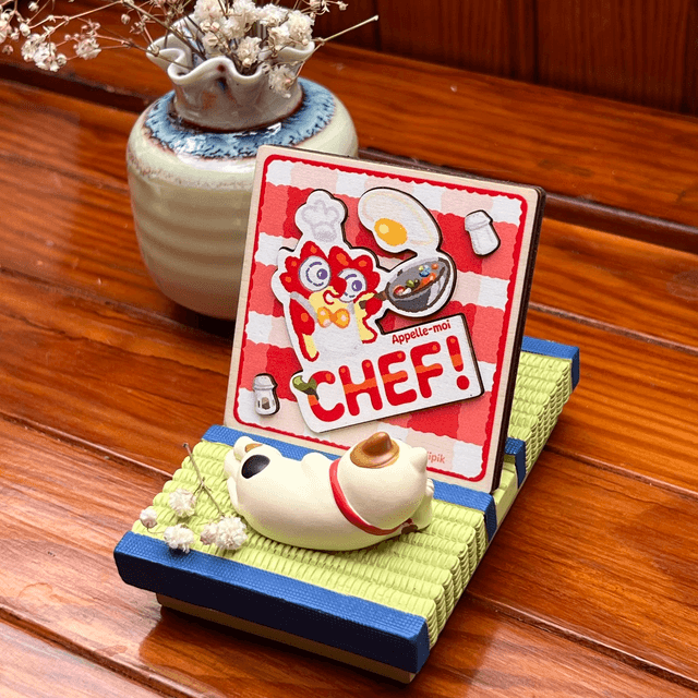 Magnet en bois - En cuisine !
