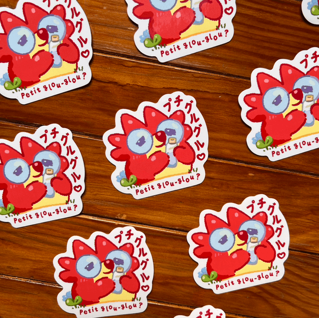 Sticker Glossy - Petit Glouglou Eau 