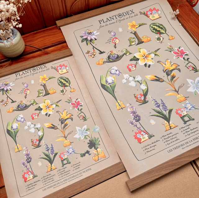 Toile A4/A3 - Plantodex Comparative d'Hyrule 