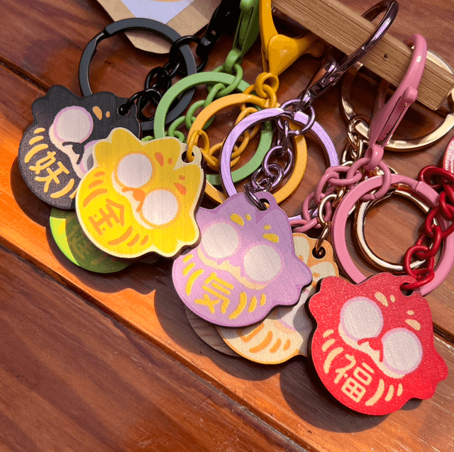 Porte-clés - Daruma Kipik Gacha