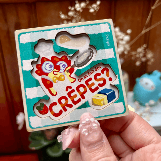 Magnet en bois - En cuisine !