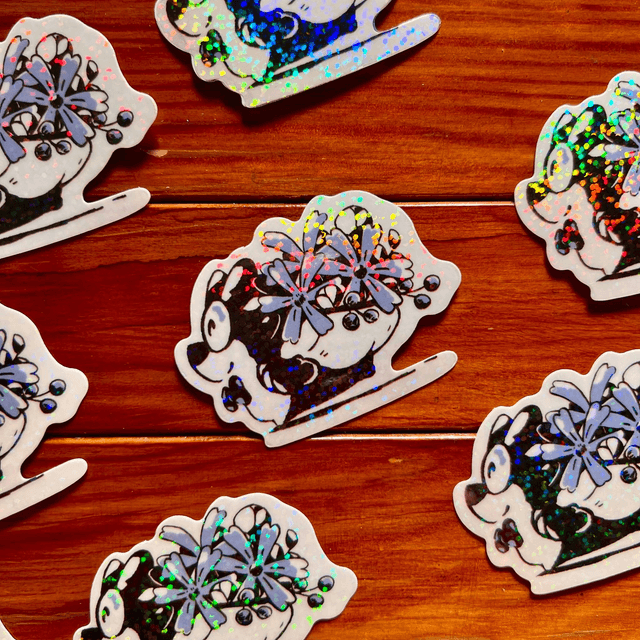 Sticker Transparent - Les courses Kipik ! 