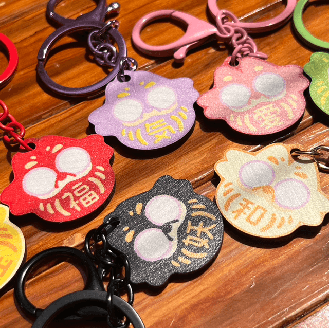 Porte-clés - Daruma Kipik Gacha
