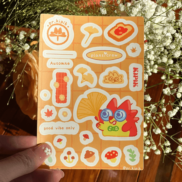 Planche de stickers - Récolte automnal 