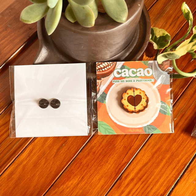 Matching pins - Biscuit Cacao 