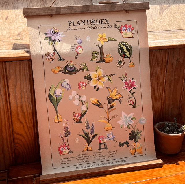 Toile A4/A3 - Plantodex Comparative d'Hyrule 