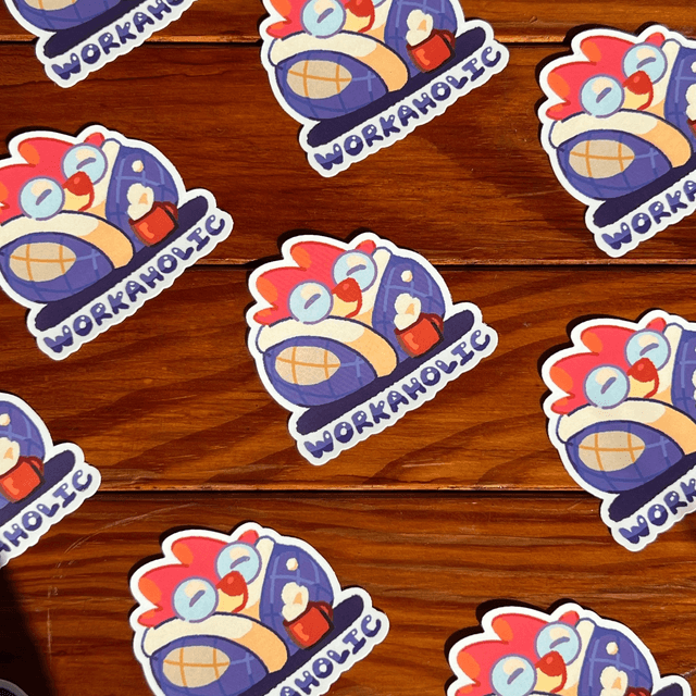 Sticker Matte ou Glossy - Workaholic