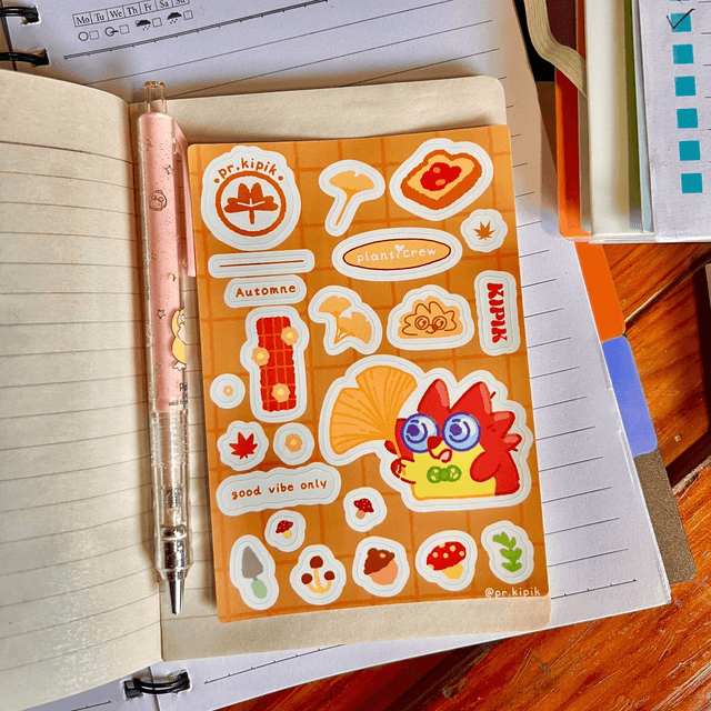 Planche de stickers - Récolte automnal 