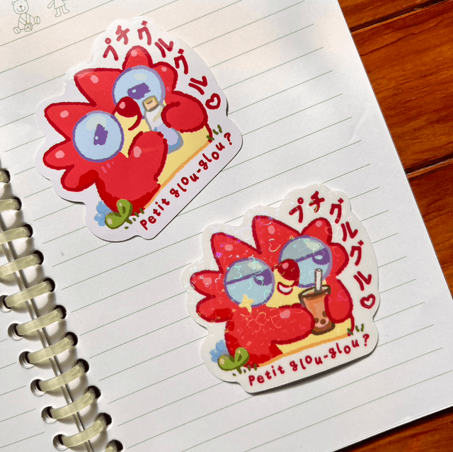 Sticker Glossy - Petit Glouglou Eau 