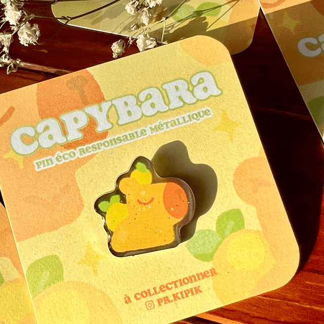  Pins Éco - Yuzu Capybara