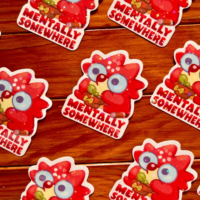 Sticker Transparent - Pr.Kipik Mentally Somewhere