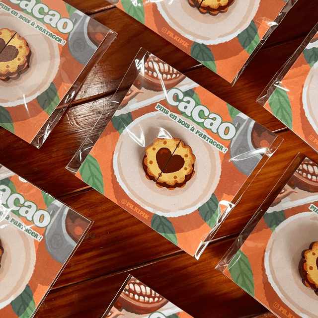 Matching pins - Biscuit Cacao 