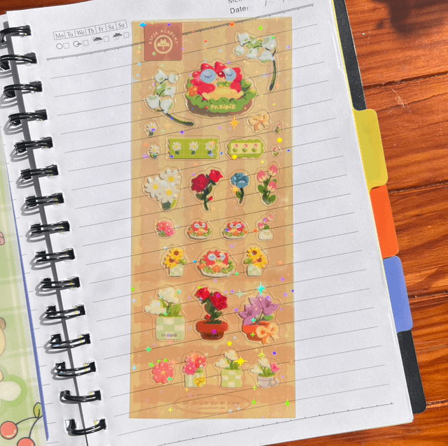 Planche de Stickers - Joli Bouquet 