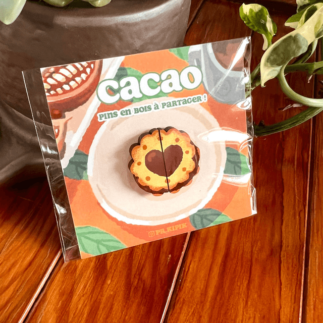 Matching pins - Biscuit Cacao 