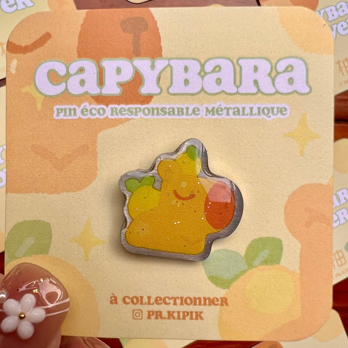 Yuzu Capybara - Pin Éco Responsable