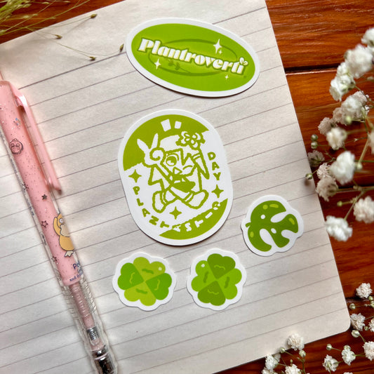 Plant addict - Stickers Pack Vert